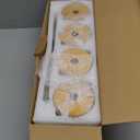 Drinking Glasses with Bamboo Lids and Glass Straw 4pcs Set - 16oz Glass Cups, Iced Coffee Glasses, Cute iced Tea Glasses, Beer Glasses, Ideal for Coffee Bar Accessories, Aesthetic Gift - 2 Brushes