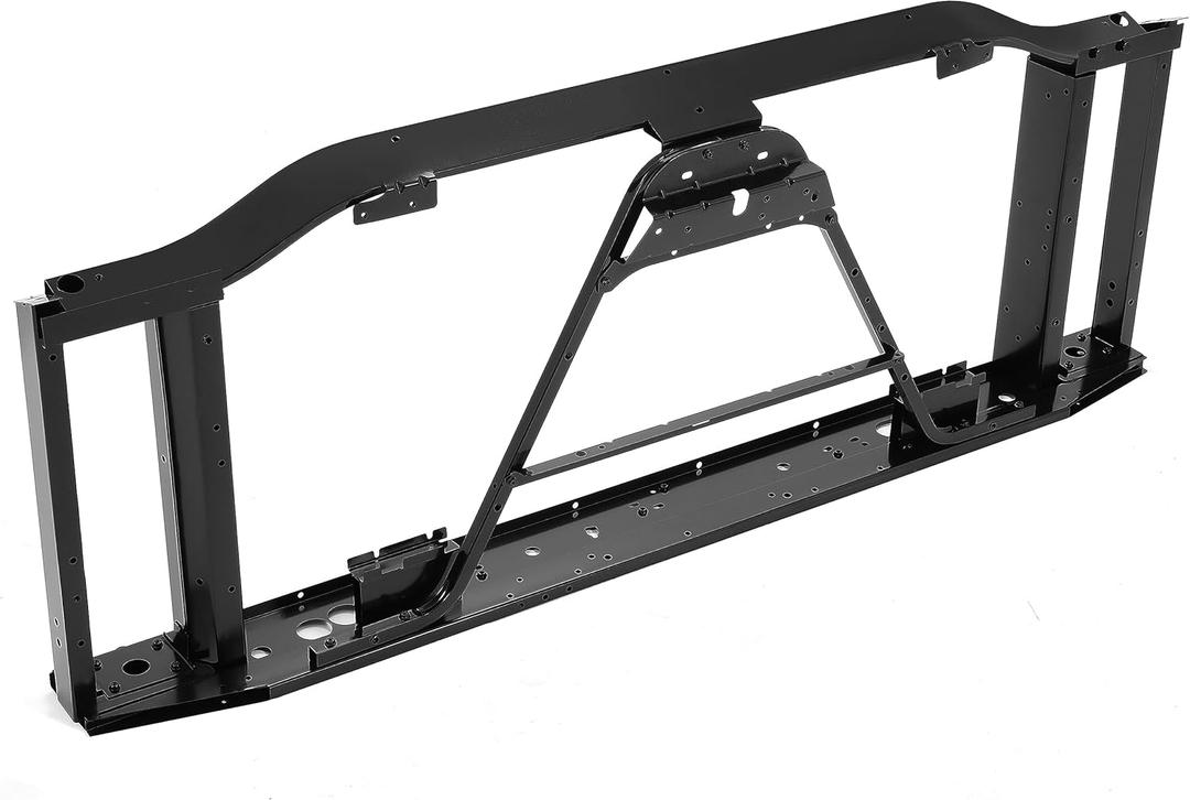 Radiator Support Radiator Mounts Compatible with 2003-2007 GMC Yukon Sierra Chevy Suburban Silverado Avalanche 2500 3500 Replacement for GM1225259 25815982 Steel Electrophoresis Black