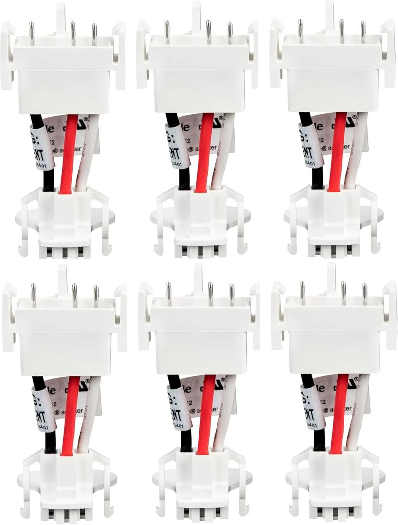 Kidde KA-F Quick Convert Adapter, Allows Installation of Kidde Smoke Alarm in Firex Wiring Harness (6 Pack)  Check Compatibility