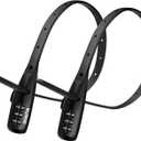 Zip Tie Lock Adjustable Cable Lock for Kids Bike, Fridge, Scooter, Bike Rack, Cabinets, Drawers, Gates, Fences, Helmet,Toolboxes, Lightweight Bicycle Lock, 2 Pack (Black)