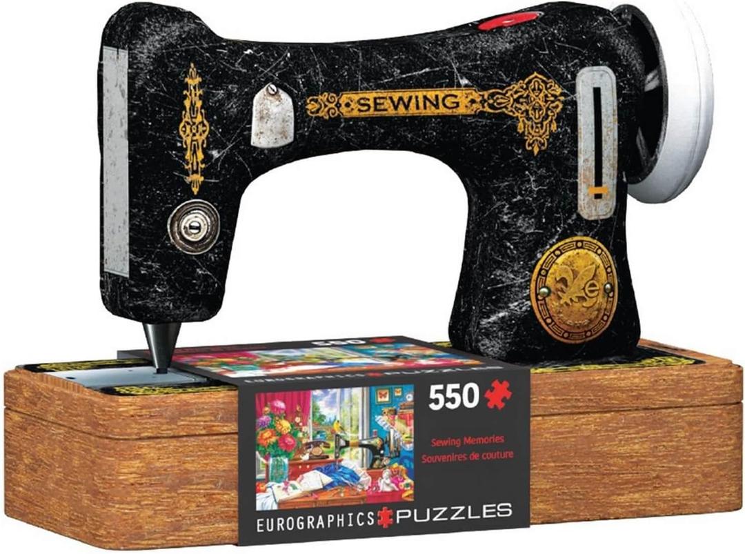 EuroGraphics Sewing Machine Tin Jigsaw Puzzle, Medium