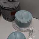 Vabaso Electric Heated Lunch Box for Adults, 80W Portable Food Warmer for Work Men Car Truck with 1.2L 304 Stainless Steel Container, 110V/ 12V/ 24V