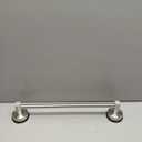 Suction Cup Towel Bar 17-28 Inch Adjustable Retractable Stainless Steel Towel Rack for Bathroom, RV & Renters - No Drill Heavy Duty Wall Mounted Holder, Removable for Glass & Tile (1, Silver)