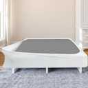 Box Spring Cover Twin Size - Jersey Knit & Stretchy Wrap Around 4 Sides of The Box Spring, Alternative for Bed Skirt, Ultra Soft, Wrinkle & Fading Resistant, White