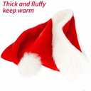 BOSONER Santa Hat: Christmas Hat Adult - Santa Hat for Women and Men - Led Santa Hat (2 Pack)