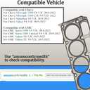 5-Layer MLS Cylinder Head Gaskets 2PCS for GM Chevrolet Silverado 1500 LTD Suburban Tahoe GMC Sierra 1500 Limited Yukon Yukon XL 5.3L 325ci 2014-2022, V8 L82 L83 L8B L84 L87 L96 OHV Gas Flex