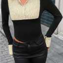 Women's Striped Button Front Collared Blouse Shirts Long Sleeve Slim Fit Asymmetrical Hem Work Tops (Black, XS)