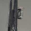 5/8 Inch Black Curtain Rod for Window 16 to 52 Inch, Small Window Curtain Rod With Brackets for Cafe, Windows, Kitchen, Bedroom, Living Room, Sliding Glass Door, Drilling Installation