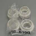 4 Pack 1-1/2" PVC Union Coupling Pipe Fitting (Socket x Socket), 1-1/2 inch PVC Slip Union Adapter Coupling Schedule 40, EPDM O-Ring, White SCH 40