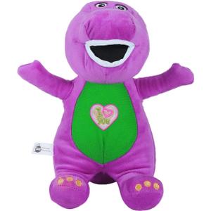 DUUFUN Barney Toys Singing Friend Barney Stuffed Animals Dinosaur Barney Singing I Love You Children's Plush Puppet Toy (10in）