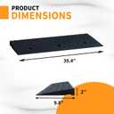 Curb Ramps for Sidewalks 2" Rise Rubber Curb Ramps Threshold Ramp for Driveway Shed Ramp for Riding Mower Garage Ramp Door Threshold Ramp for Wheelchair 7000lbs Capacity