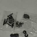 M6 x 40mm Flanged Button Head Socket Cap Screws Bolts, Nuts, Flat & Lock Washers, 10Pcs 18-8 (304) Stainless Steel, Fully Threaded, Black Oxide by SG TZH (with Hex Spanner)