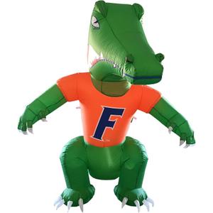 Logo Brands NCAA Florida Gators 7ft Inflatable Yard Mascot  Easy Inflation with 12V Blower, LED Lights for Indoor/Outdoor Fun