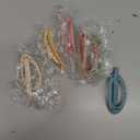 French Concord Hair Clips Claw - 6Pcs Side Slid Flat Hair Clips for Volume Strong Hold No Slip Grip Hair Claw Clips for Women Girls Thick Thin Hair (Matte Bright Oval(Medium,3.35 inches, 4.7 inches))