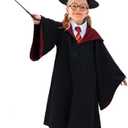 Toddler Boys Girls Halloween Witch Costume Magic Uniform Wizard Costume Robe Cloak Accessories Set for Kids 115