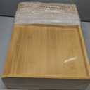 SOUJOY Bamboo Drawer Organizer for Coffee Pod, K Cup Organizer for Counter, Tea Bag Storage Organizer with Drawer and Side Storage Box for Kitchen Office Coffee Bar