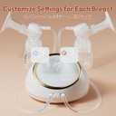 NCVI Electric Breast Pump F1, VibesFlow Micro-Vibration with Hospital-Grade Suction for More Comfort & Flow, Independently Adjustable Suction & Rhythm, Breastfeeding Kit with Storage & Cooler Bags