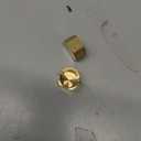 Joywayus Brass Plug Hex Head End Pipe Caps 3/8" NPS Female Thread (5/8" ID) with Rubber Gasket (Pack of 4)