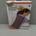 Calming Heat Massaging Weighted Heating Pad by Sharper Image- Weighted Electric Heating Pad with Massaging Vibrations, 9 Settings- 3 Heat, 6 Massage- 18 Relaxing Combinations, 12 x 24, 4 lbs