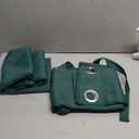 JIUZHEN Forest Green Blackout Curtains with Tiebacks, Light Blocking and Noise Reducing Grommet Curtains for Bedroom and Living Room, Set of 2 Window Curtain Panels, 52 x 45 Inch Length