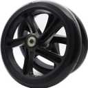 Z-FIRST 2PCS 200mm Adult Scooter Wheels with ABEC 9 Bearings for Razor and Adult Kick Scooters (Black)