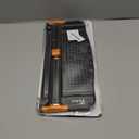 Firbon A4 Paper Cutter 12 Inch Titanium Paper Trimmer Scrapbooking Tool with Automatic Security Safeguard and Side Ruler for Craft Paper, Coupon, Label and Cardstock (Black)