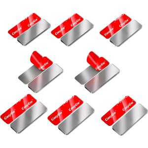 8 Pack Magnetic Cabinet Door Catch, Ultra Thin Cabinet Door Magnets, Adhesive Drawer Magnets to Stay Closed, Stainless Steel Cabinet Latch Easy Install