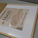 decorUhome Solid Wood 16x20 Picture FrameFits 11x14 Photo with Mat