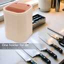 360 Rotating Kitchen Utensil Holder, 6.7" Large Utensil Crock | Removable dividers and drip tray keep cooking utensils organized, dry and easy to reach on any countertop.