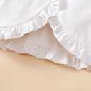 Girls Dress and Cardigan Sleeveless Floral Print Tank Dresses and Bolero Shrug 2 Piece Kids Girl Spring Outfit (18-24 Months, White)