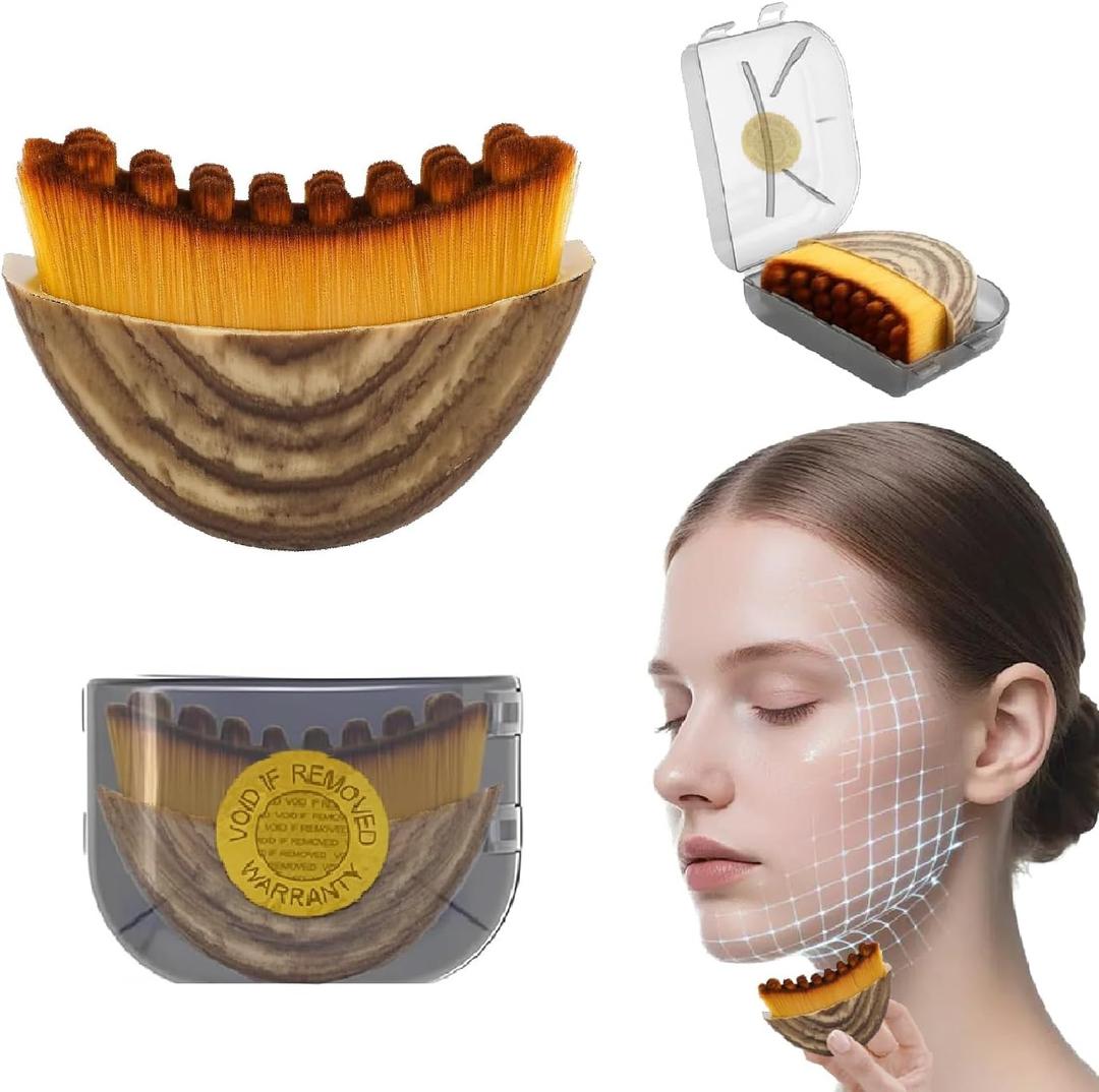 New Lymphatic Contour Face Brush,Dry Brush for Lymphatic Drainage,Soft Facial Brush for SculptingAnti-Puffiness, Detox & Lift, Improves Skin Glow,Cellulite for Neck, Jawline