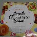 10" Acrylic Charcuterie Letters Fillable Tray, Reusable Alphabet Number Shaped Serving Plates for Charcuterie Board, Display Fruit, Candy, Cake, Party Decor, Birthday, Anniversary F
