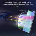 Lcbestbro Reading Glasses for Men, 0.75 Blue Light Blocking Reading Glasses Metal Readers