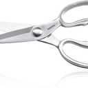 TONMA Kitchen Scissors All Purpose [Made in Japan] Full Metal Stainless Steel Japanese Kitchen Shears Heavy Duty with Micro Serrated, Cooking Scissors for Food Ergonomic Dishwasher Safe