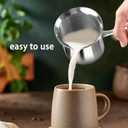 IMEEA Turkish Coffee Pot SUS304 Stainless Steel Coffee Maker for Briki Greek & Arabic Cezve Ibrik (20oz)