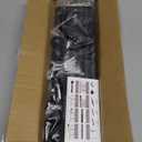 2 pack Black Curtain Rods for Windows 48 to 92 inch, Adjusts Length by Splicing, 5/8" Diameter Matte Black Small Curtain Rods for Bedroom, Living Room, Kitchen, Outdoor, Farmhouse