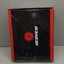 Scoyco Dirt Bike Boots for Men, Enduro Motocross Boots with Shin Guard & Ankle TPU Protection Full Leather Off-road Riding Boots (10, Black)