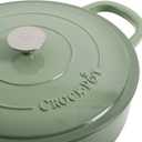 Crock Pot Artisan Enameled Cast Iron Braiser W/Lid, 5-Quart, Pistachio