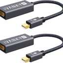 IVANKY 4K@30Hz Mini DisplayPort to HDMI Adapter 2Pack, Thunderbolt 1&2 to HDMI, Mini DP to HDMI Adapter for MacBook Air/Pro, Surface Pro/Dock/Book, Monitor, Projector-Grey