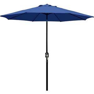 Blissun 9' Outdoor Patio Umbrella, Outdoor Table Umbrella, Yard Umbrella, Market Umbrella with 8 Sturdy Ribs, Push Button Tilt and Crank