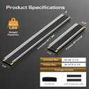 8FT Adjustable Wheelchair Ramp Telescoping Ramps for Wheelchairs Portable Wheelchair Ramps for Steps Home Threshold Doorways with Storage Bag 600 LBS Capacity Aluminum Ramps 96" L x 7.5" W (2 Pack)