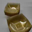 Tanlade 44Pcs Gold Glitter Square Plastic Serving Bowls Disposable Snack Salad Bowl Small Party Candy Bar Containers Taco Bar Serving Dishes for Buffet Chips Fruit(8 oz) 44Pcs
