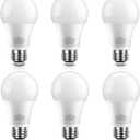LED Light Bulb, Dimmable A19 9.5W 60 Watt Equivalent LED Bulbs, 800LM Daylight White 5000K lightbulbs, 25,000Hrs Lifespan, E26 Base daylight light bulbs for Home Bedroom Living Room Office, 6 Pack