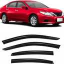 Tape-On Rain Guard 4-Piece for 2013-2018 Nissan Altima Windows Visor Shield Shade Smoke 94861