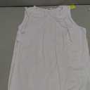 LONGYUAN Women's Sleeveless Cami Tops Casual Tshirt Summer Loungewear Tank Tunic White, Large