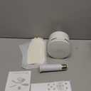 17.5" Socket Fan Light with Remote, 25W 1600 Lumens 3 Colors 3000-6000K Small Ceiling Fans with Lights 6 Speed Socket Breeze Ceiling Fan for Bedroom, Living Room, Kitchen, Garage (White)