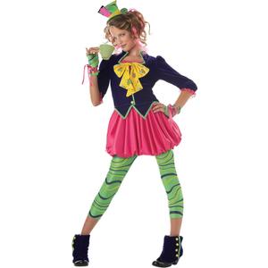 California Costumes Girls Tween Mad Hatter Costume, Multi, Large