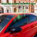 Rain Guards for Honda Civic 2016-2021 Hatchback Window Visors,Tape-On Side Window Deflector Wind Sun Visor for Civic Accessories(for 16-21 Hatchback)