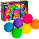 Schylling NeeDoh Rainboh Teenie - Sensory Squeeze Toy - Contains 6 Mini Groovy Globs - 1.5" Wide - Multicolored
