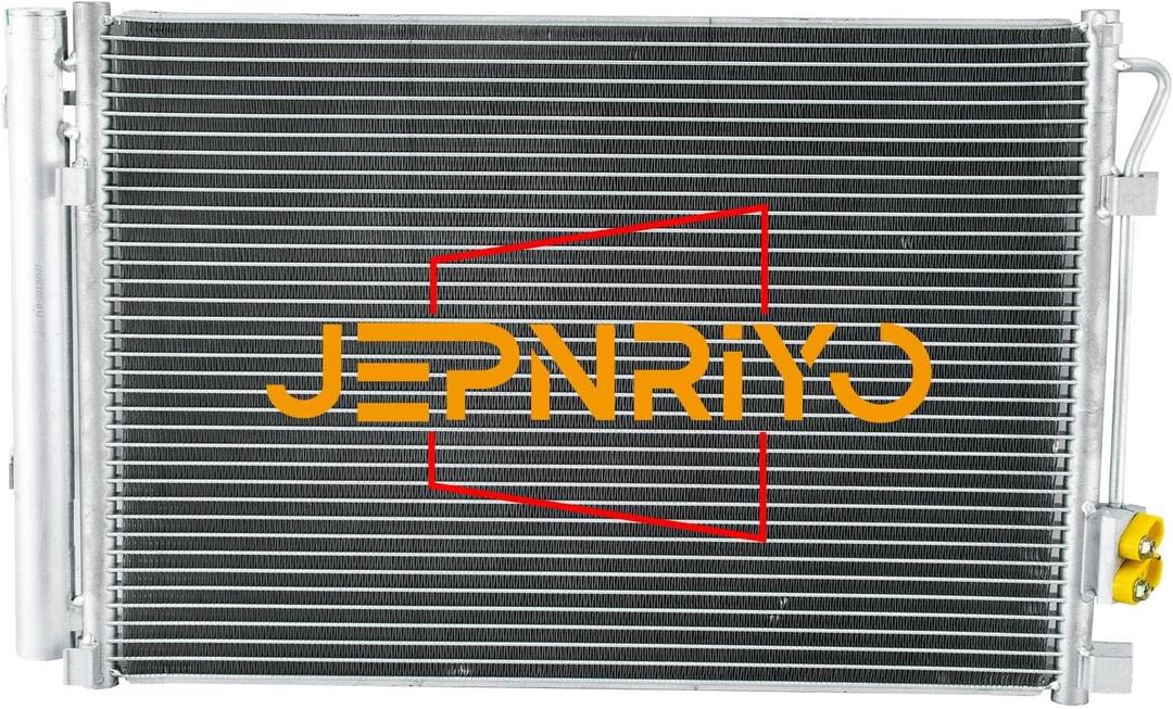 AC Condenser Replacement for 2012-2017 Hyundai Accent SE Kia Rio EX LX+ L4 1.6L Replacement for AC Air Conditioning A C Condenser 2013 2014 2015 2016 12 13 14 15 16 17